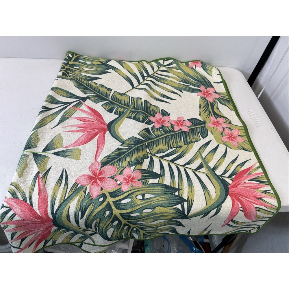Nomadix Beach Towel Tropical Flowers Sand Resistant Quick Dry Microfiber 30x72.5